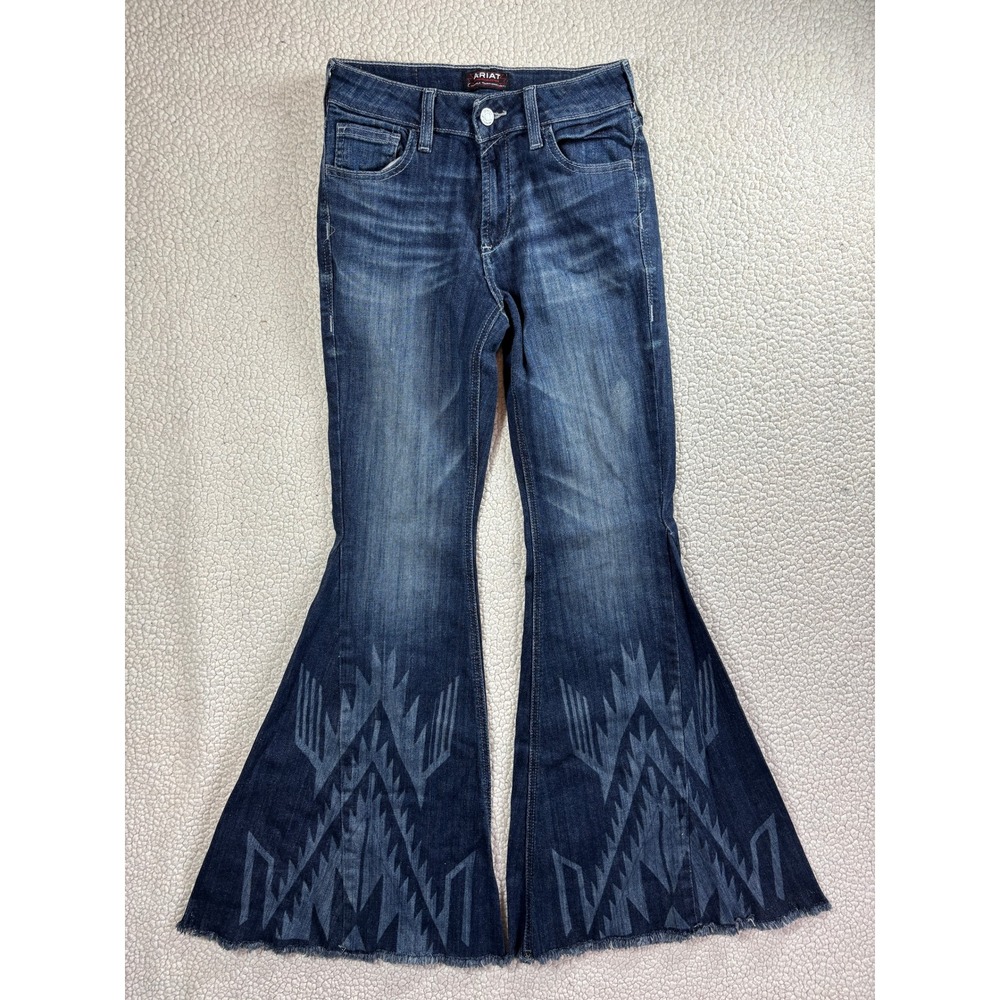Ariat High Rise Flare Chimayo Extreme Women's 25S Sothwesterncore Blue Jeans